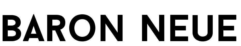 Baron Neue Bold Font Download Free